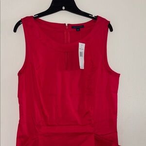 Tommy Hilfiger Sleeveless Midi Dress in Bright Pink